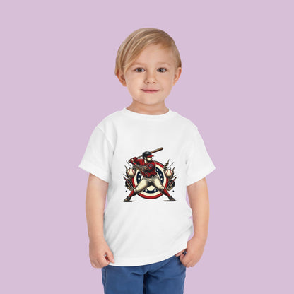 Washington Baseball At Bat Toddler Tee