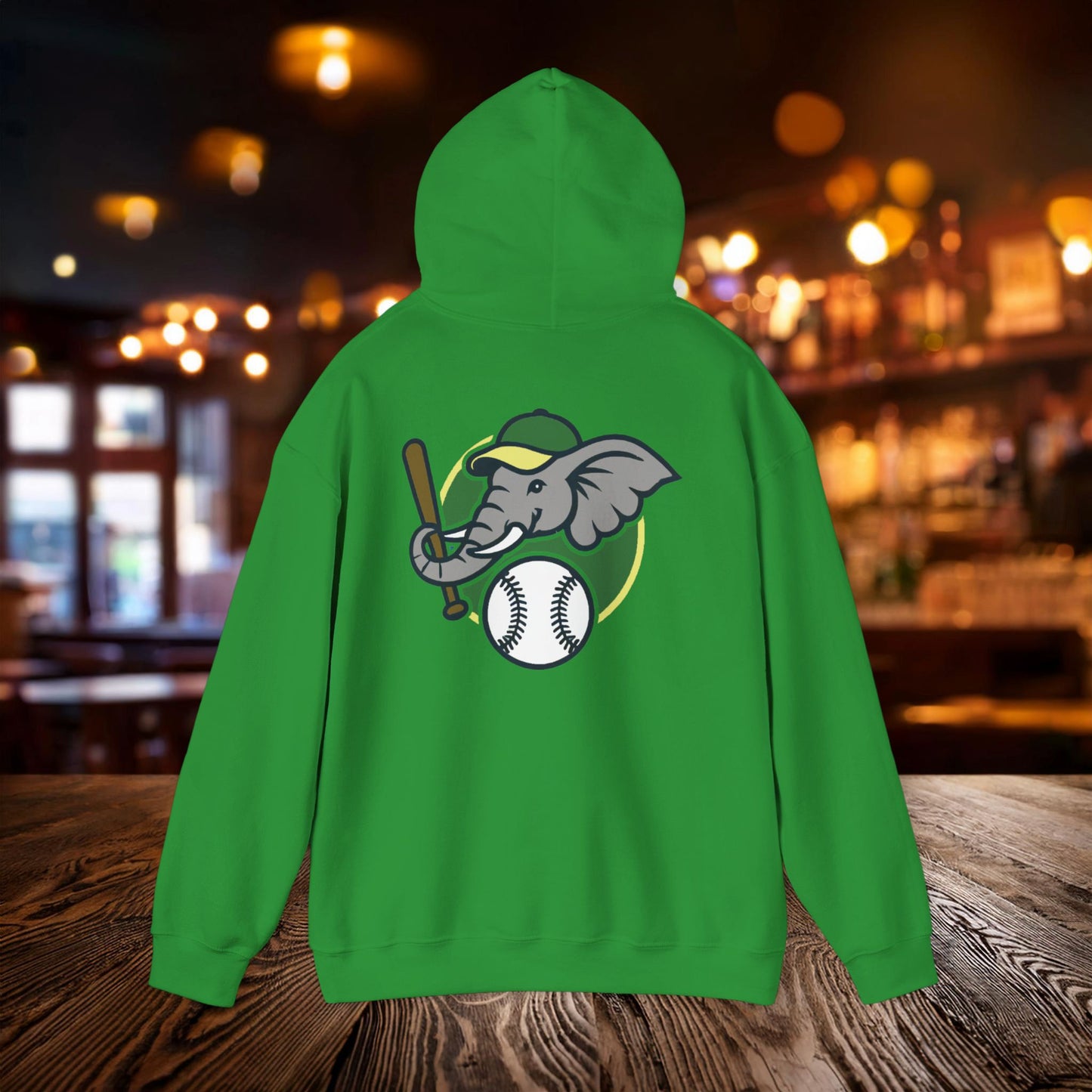 A's Baseball Elephant Hoodie