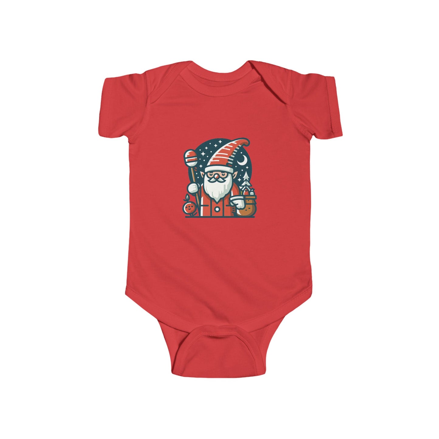 Santa Gnome Infant Bodysuit