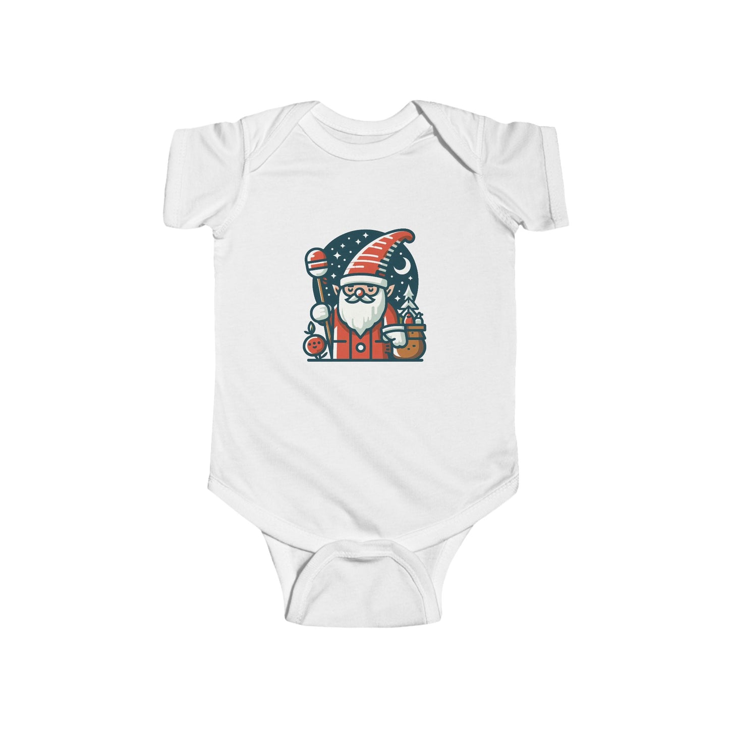Santa Gnome Infant Bodysuit