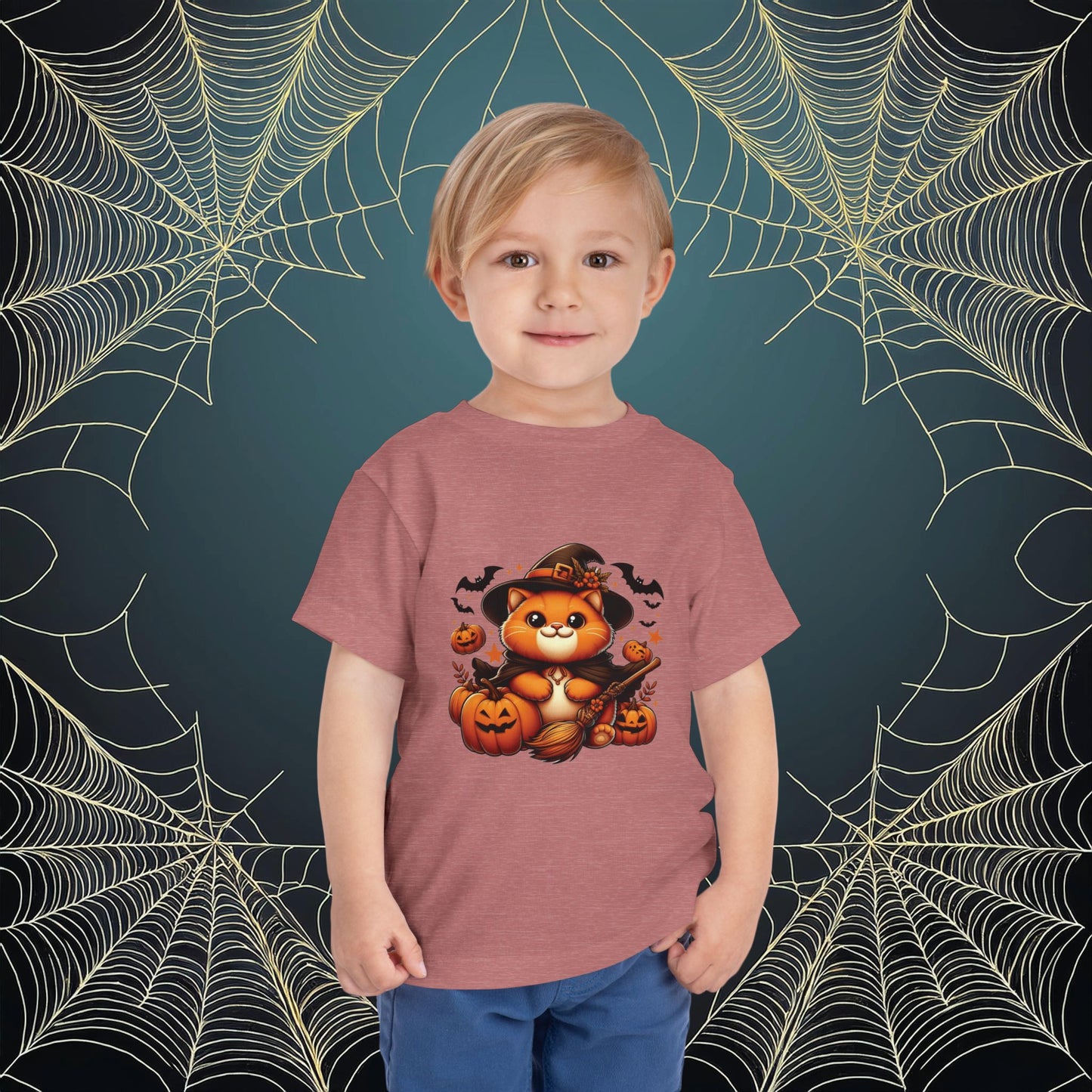 Halloween Cat Toddler Tee