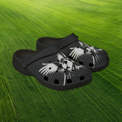 Newcastle Magpie Graffiti Foam Clogs