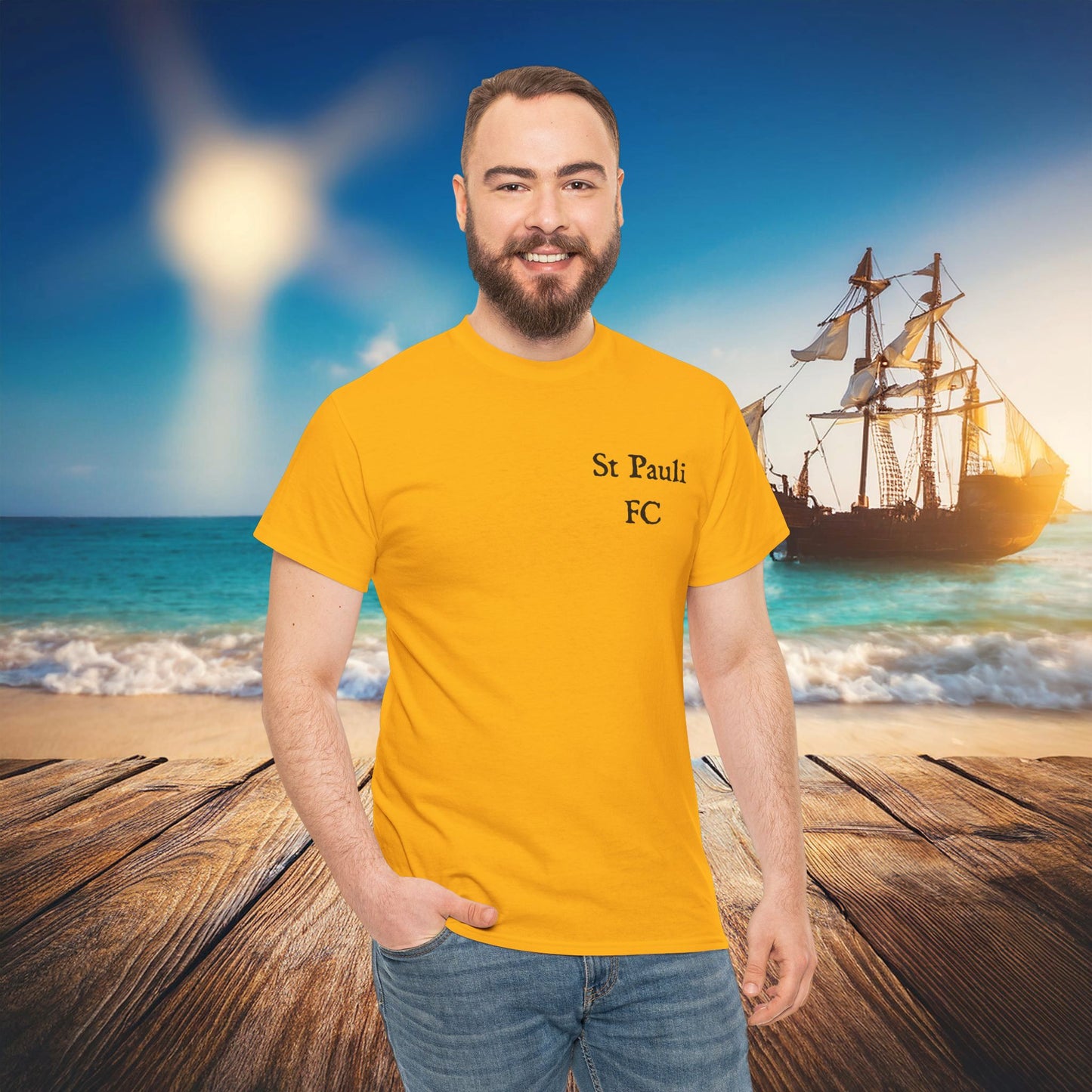 St Pauli Pirate Soccer Tee