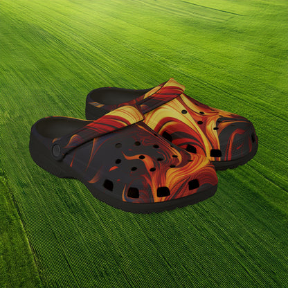 Flames Foam Clogs