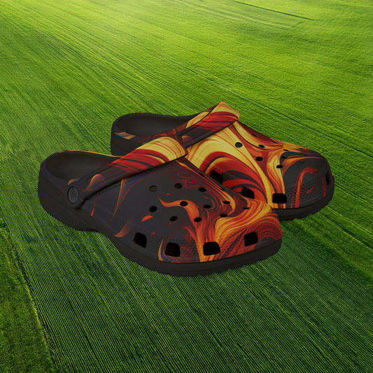 Flames Foam Clogs