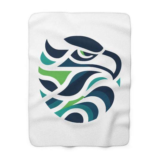 Seattle Football Logo Sherpa Fleece Blanket