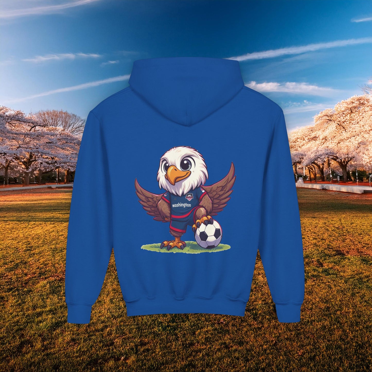 Washington Spirit Red/Blue Design Youth Hoodie