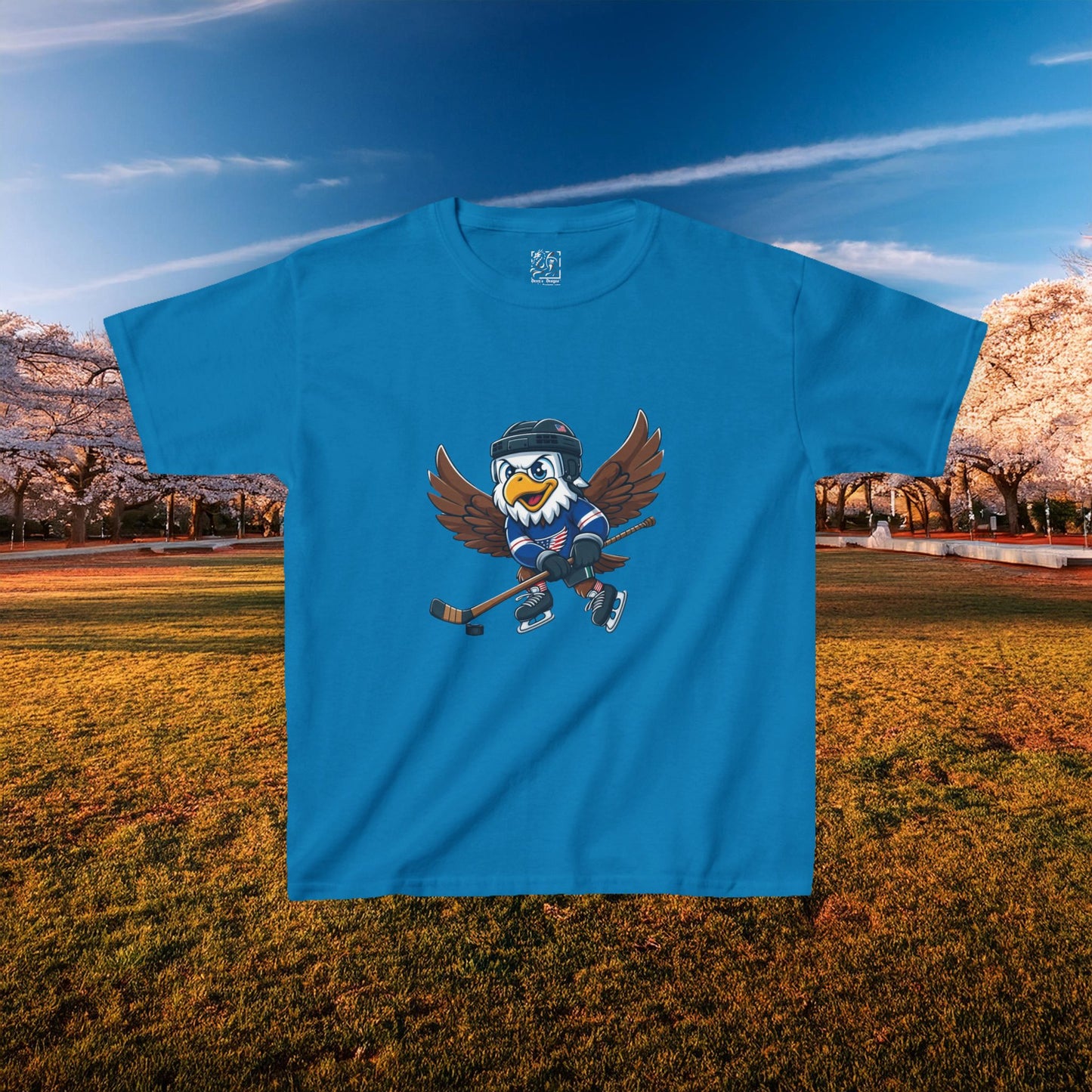 Washington Hockey Little Caps Kids Tee