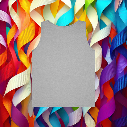Rainbow Heart Unisex Tank Top