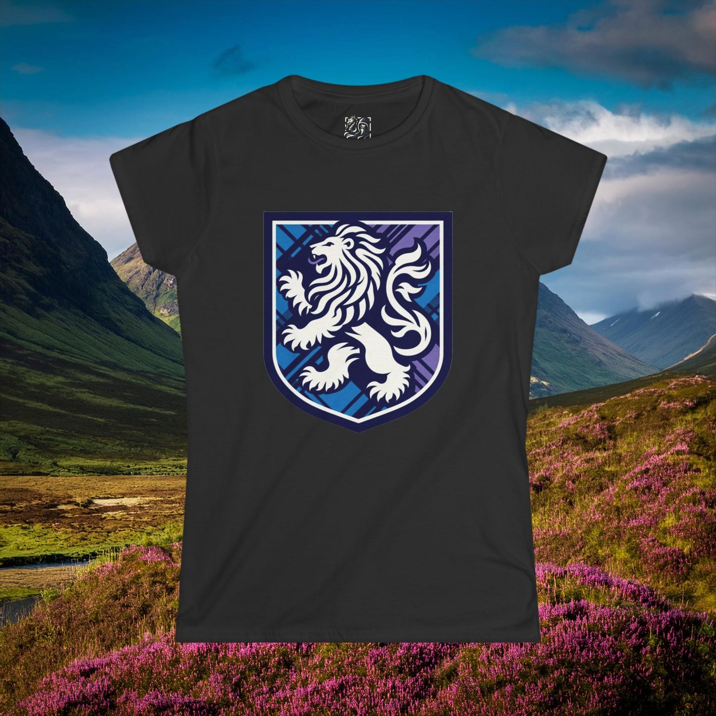 Scottish Rampant Lion Crest Women's Softstyle Tee