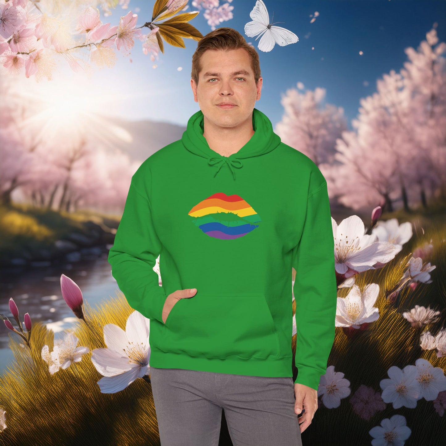 Rainbow Kiss Unisex Hoodie