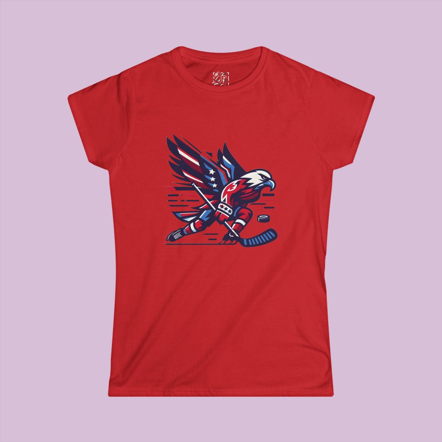Washington Hockey Eagle Women's Softstyle Tee