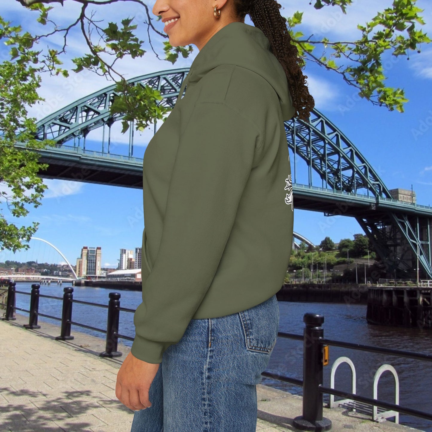 Newcastle United Howay The Lasses B&W (Twin Mags) Hoodie