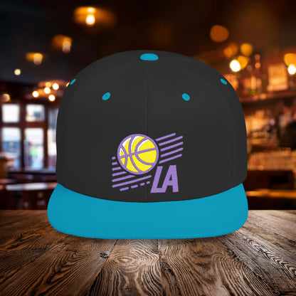 LA Basketball Flat Bill Snapback