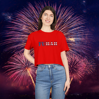 USA FUBAR Women's Crop Tee