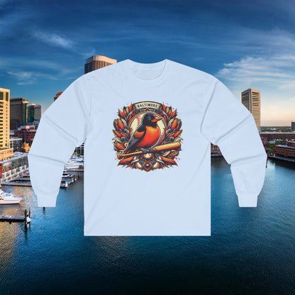 Baltimore Baseball Crest Long Sleeve Tee