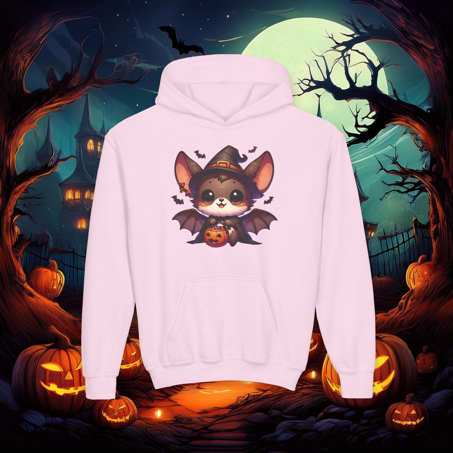 Cute Bat Youth Hoodie
