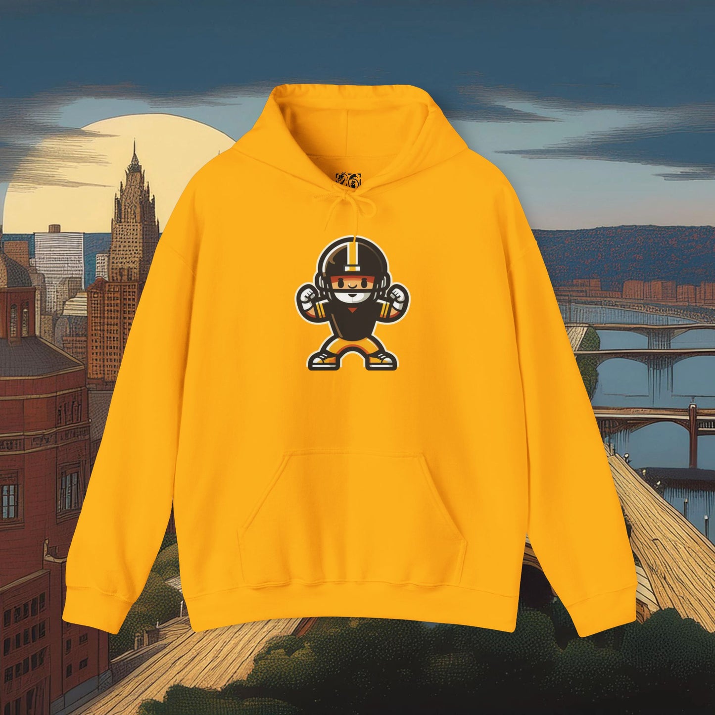 Mini Pittsburgh Football Player Hoodie