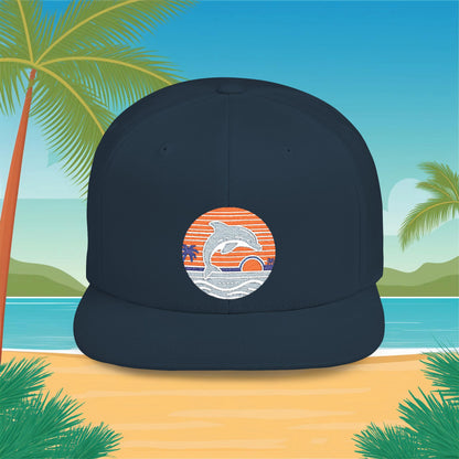 Miami Logo Flat Bill Snapback