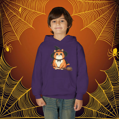 Trick or Treat Cat Youth Hoodie