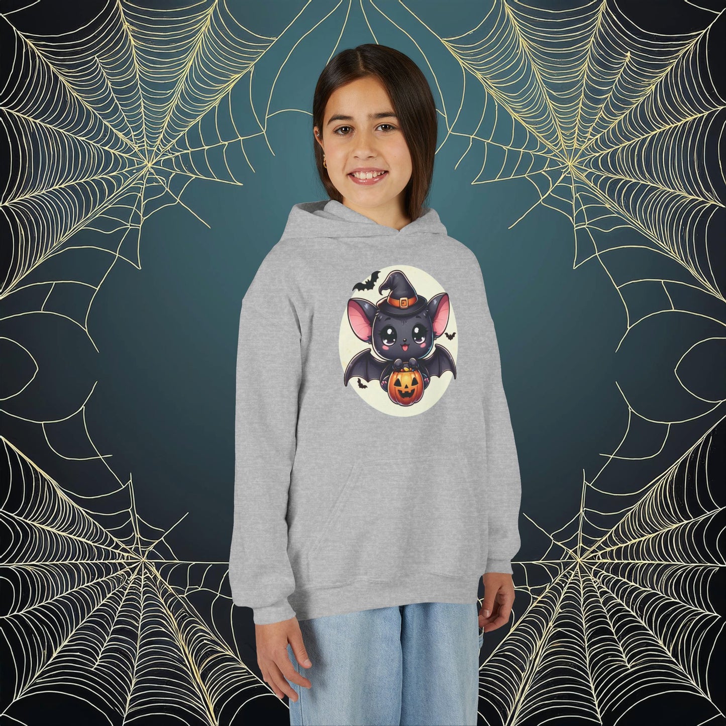 Trick or Treat Bat Youth Hoodie