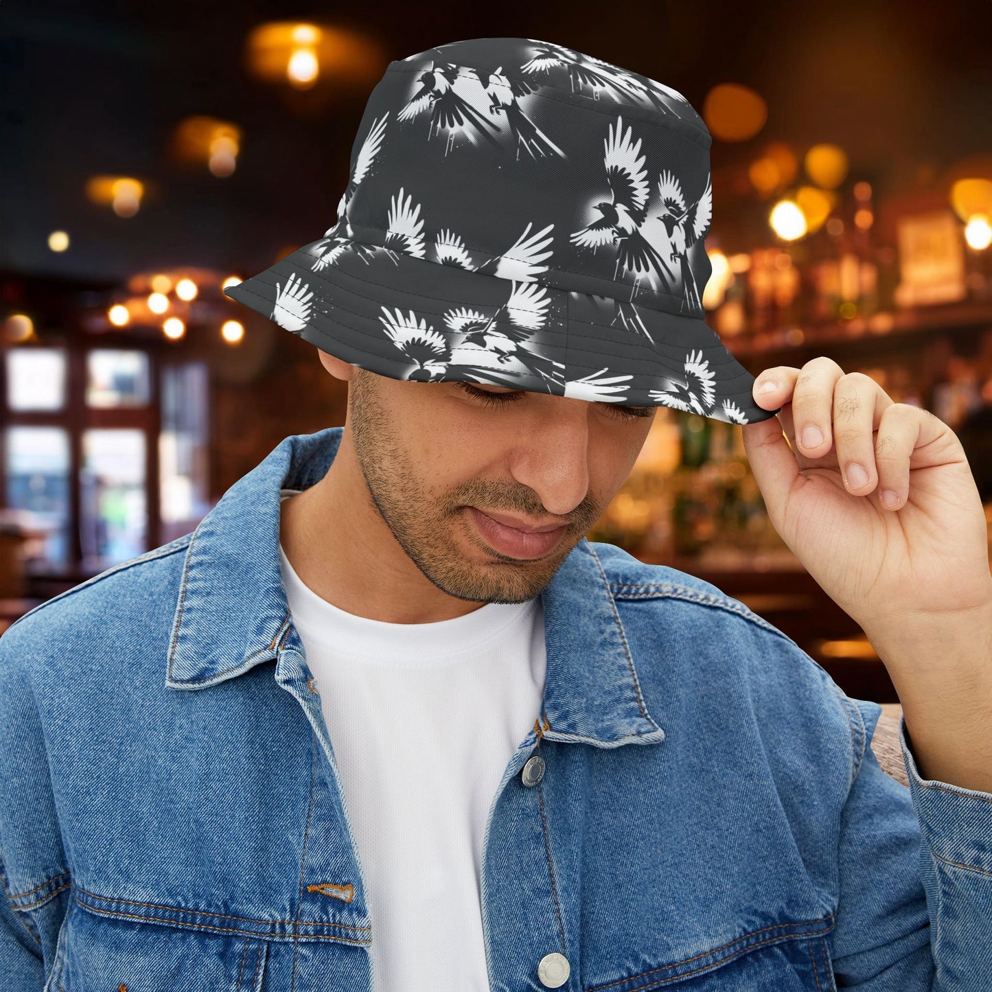 Newcastle Magpie Graffiti Bucket Hat