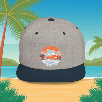 Miami Logo Flat Bill Snapback