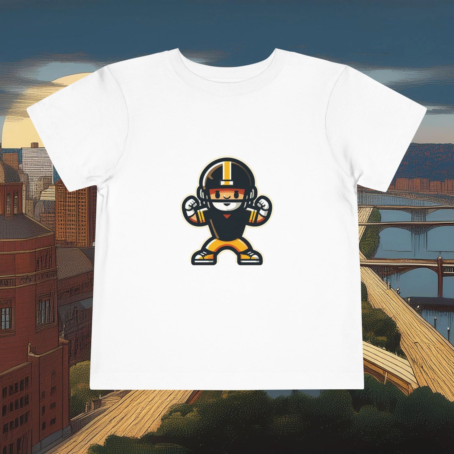 Mini Pittsburgh Football Player Toddler Tee