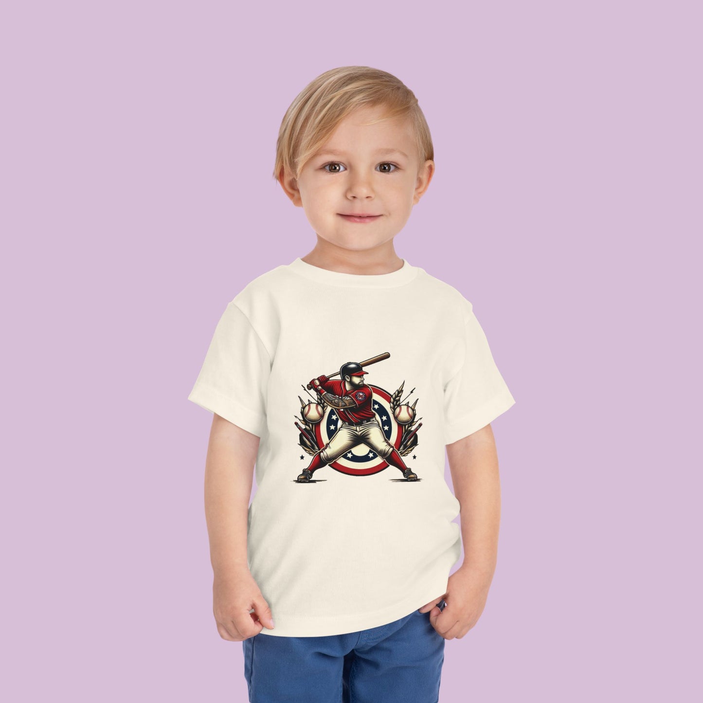 Washington Baseball At Bat Toddler Tee