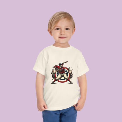 Washington Baseball At Bat Toddler Tee