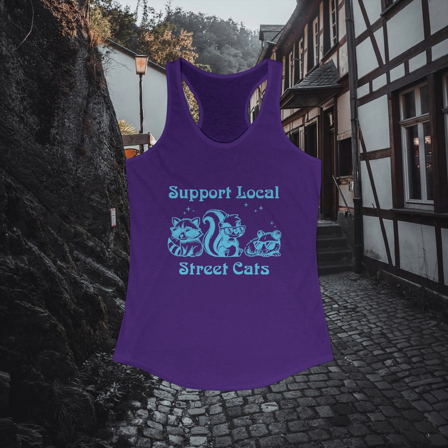 Support Local Street Cats Racerback Tank