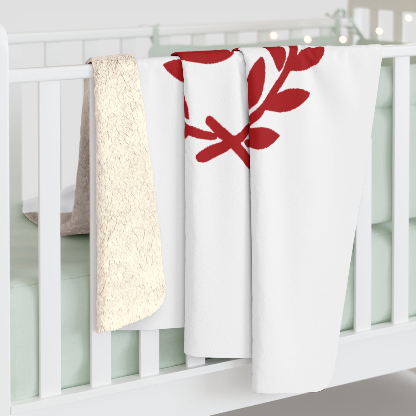 Olympiacos Crest Sherpa Fleece Blanket