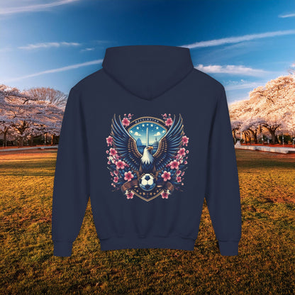 Washington Cherry Blossom Design Youth Hoodie