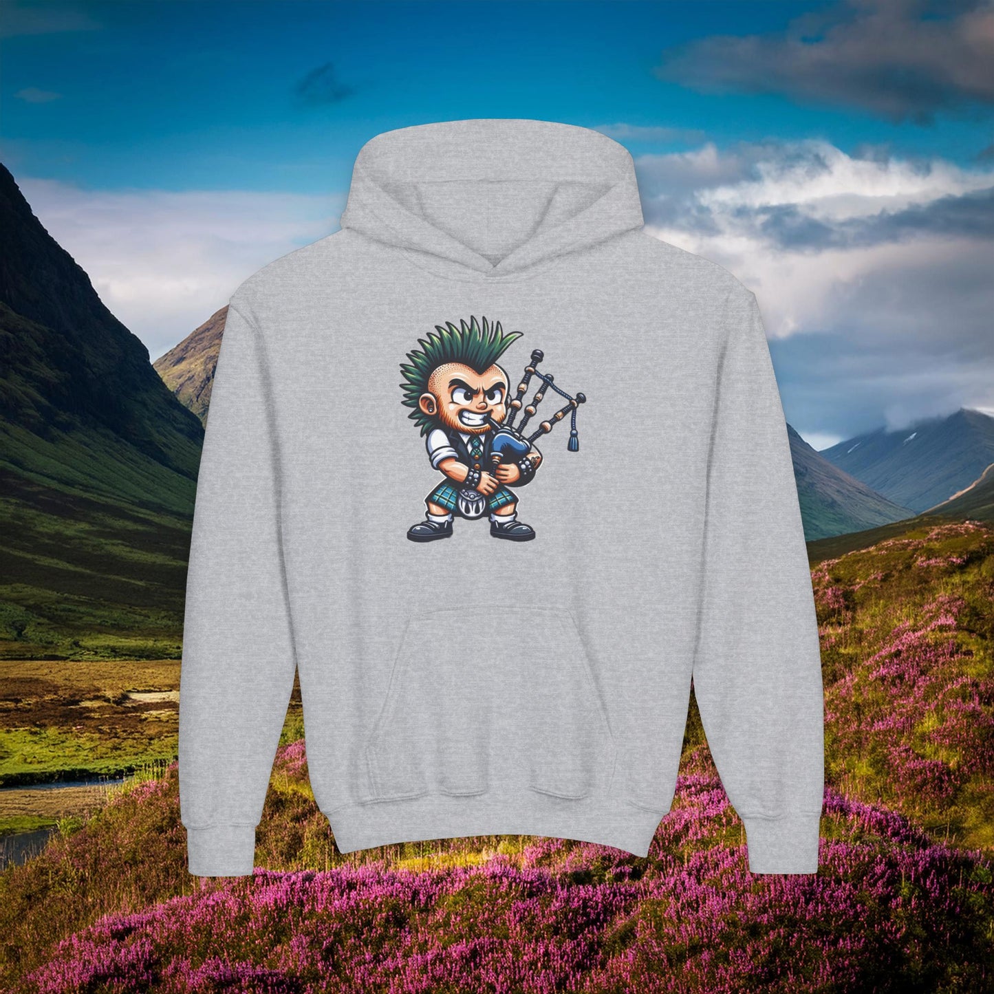 Scottish Punk Youth Hoodie