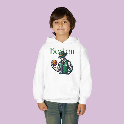 Boston Basketball Youth Hoodie