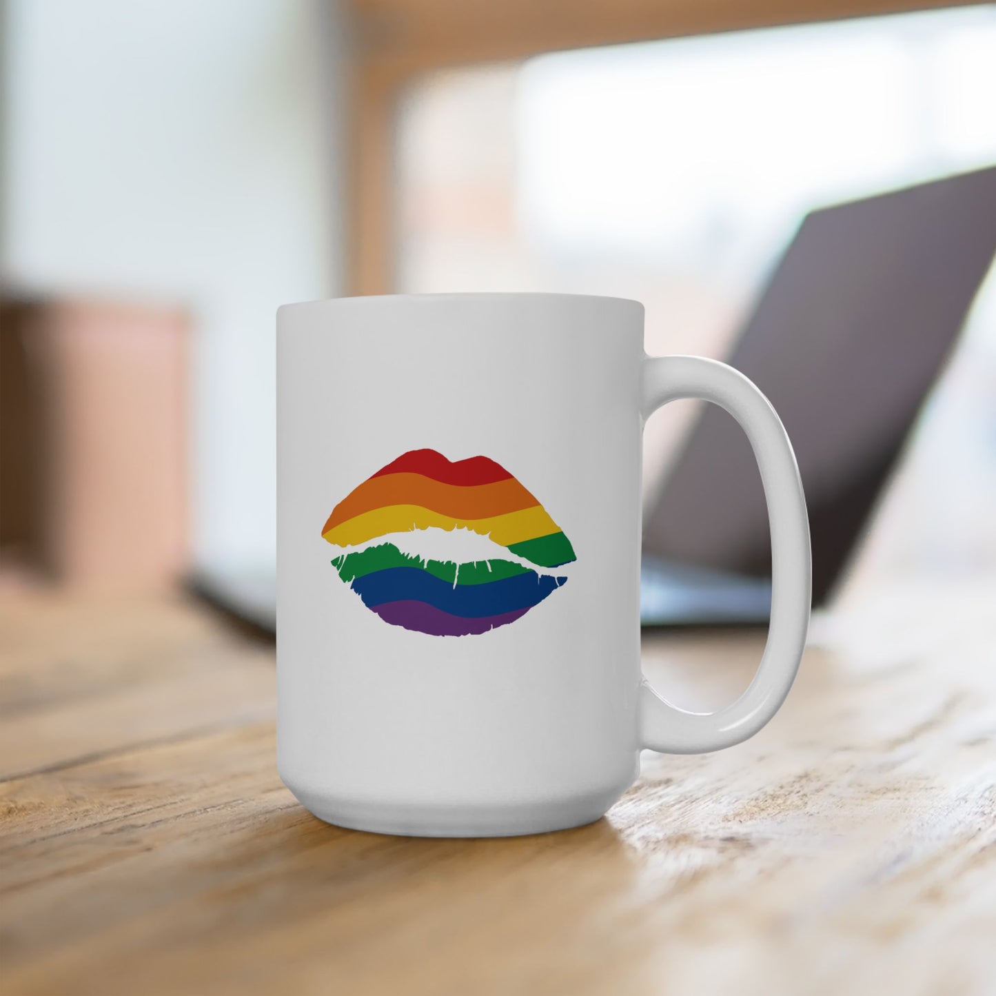 Rainbow Kiss Mugs (11oz/15oz)