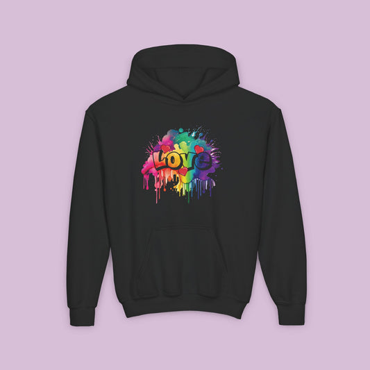 Love Color Bomb Youth Hoodie