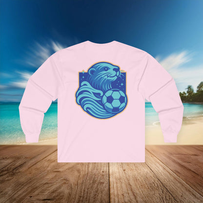 Sea Otter Soccer Logo Long Sleeve Tee