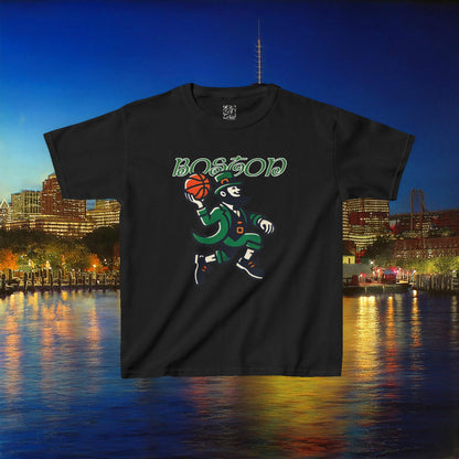Boston Basketball Logo Kids Tee