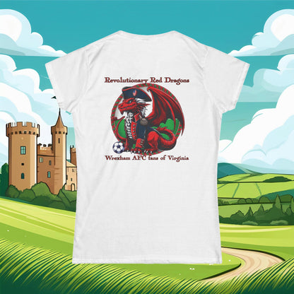 Revolutionary Red Dragons Front & Back Logo Women's Softstyle Tee
