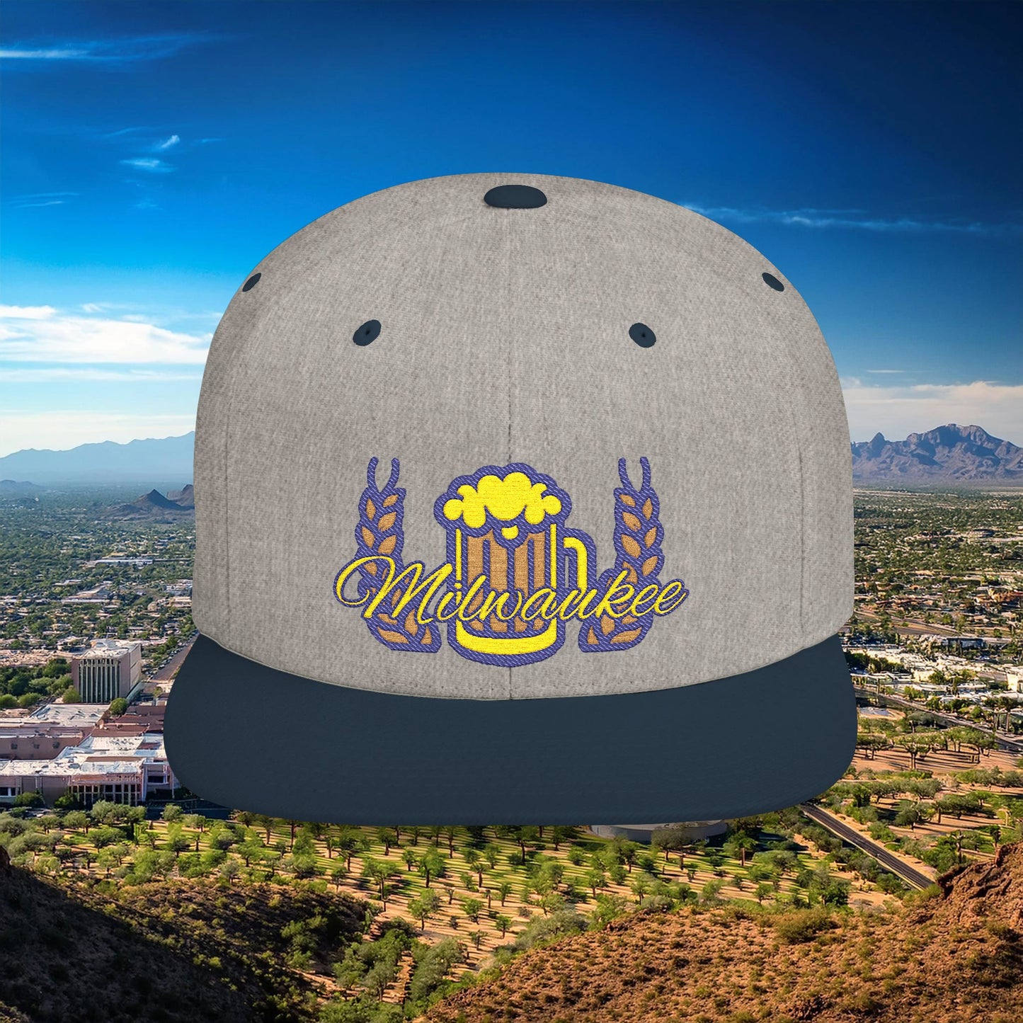 Milwaukee Pint Flat Bill Snapback