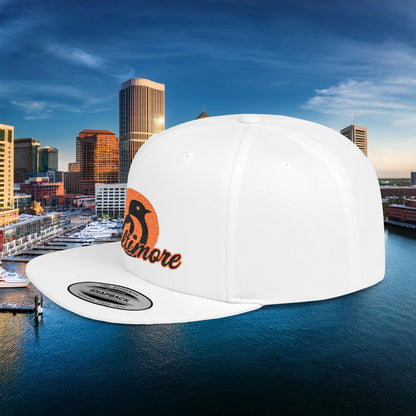 Baltimore Oriole Flat Bill Snapback