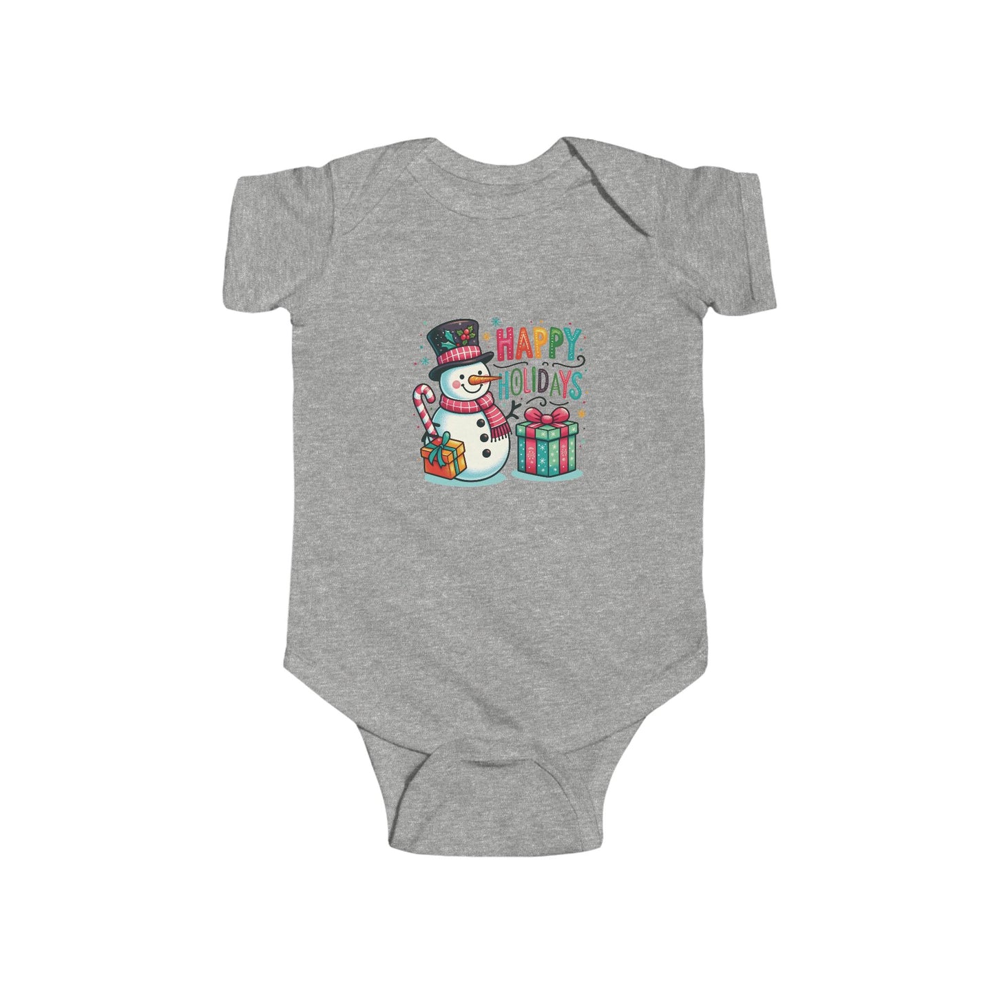 Happy Holidays Snowman Infant Bodysuit
