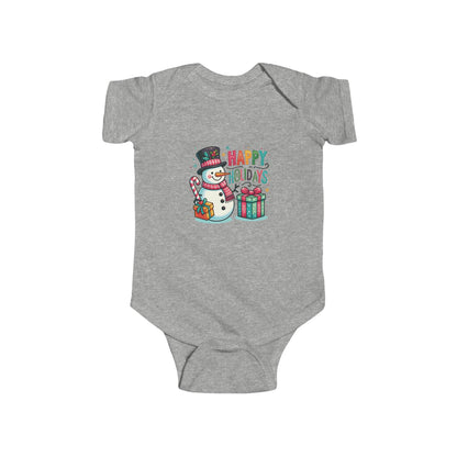 Happy Holidays Snowman Infant Bodysuit