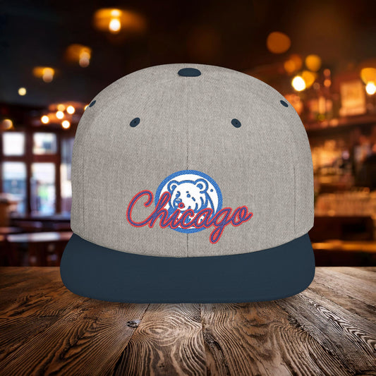 Chicago Bear Cub Baseball Flat Bill Snapback