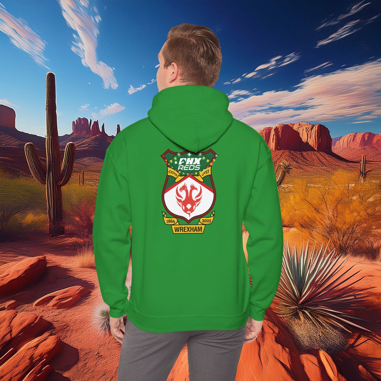 PHX Reds Christmas Crest Hoodie
