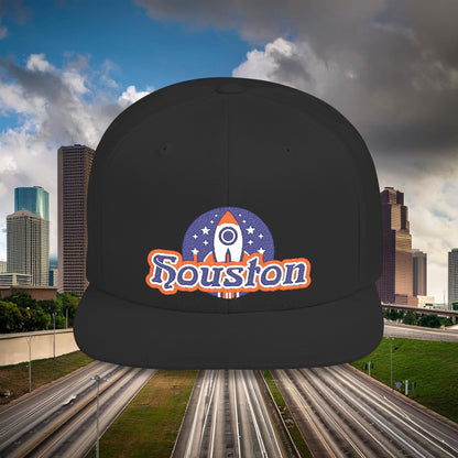 Houston Rocket Flat Bill Snapback