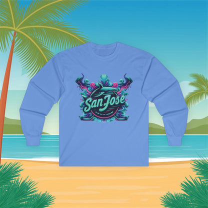 San Jose Neon Hockey Long Sleeve Tee