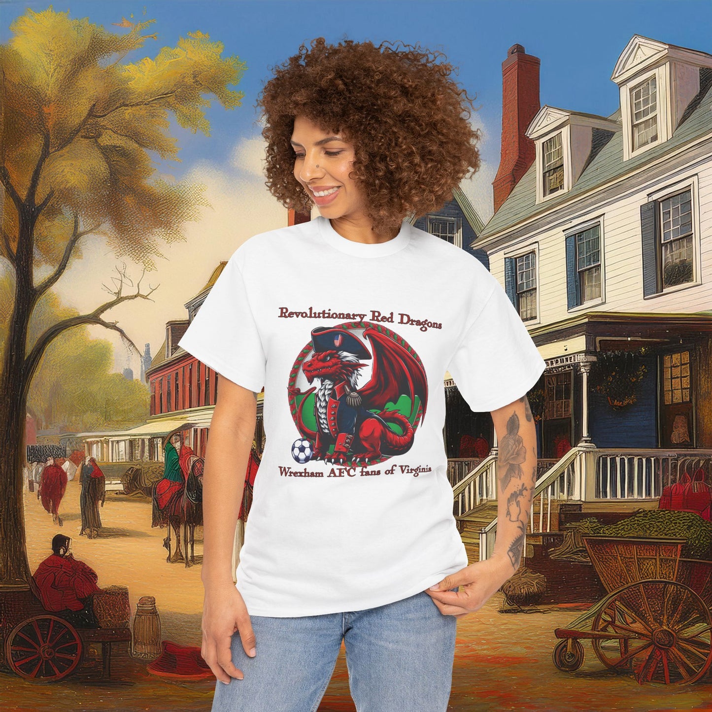 Revolutionary Red Dragons Logo Tee