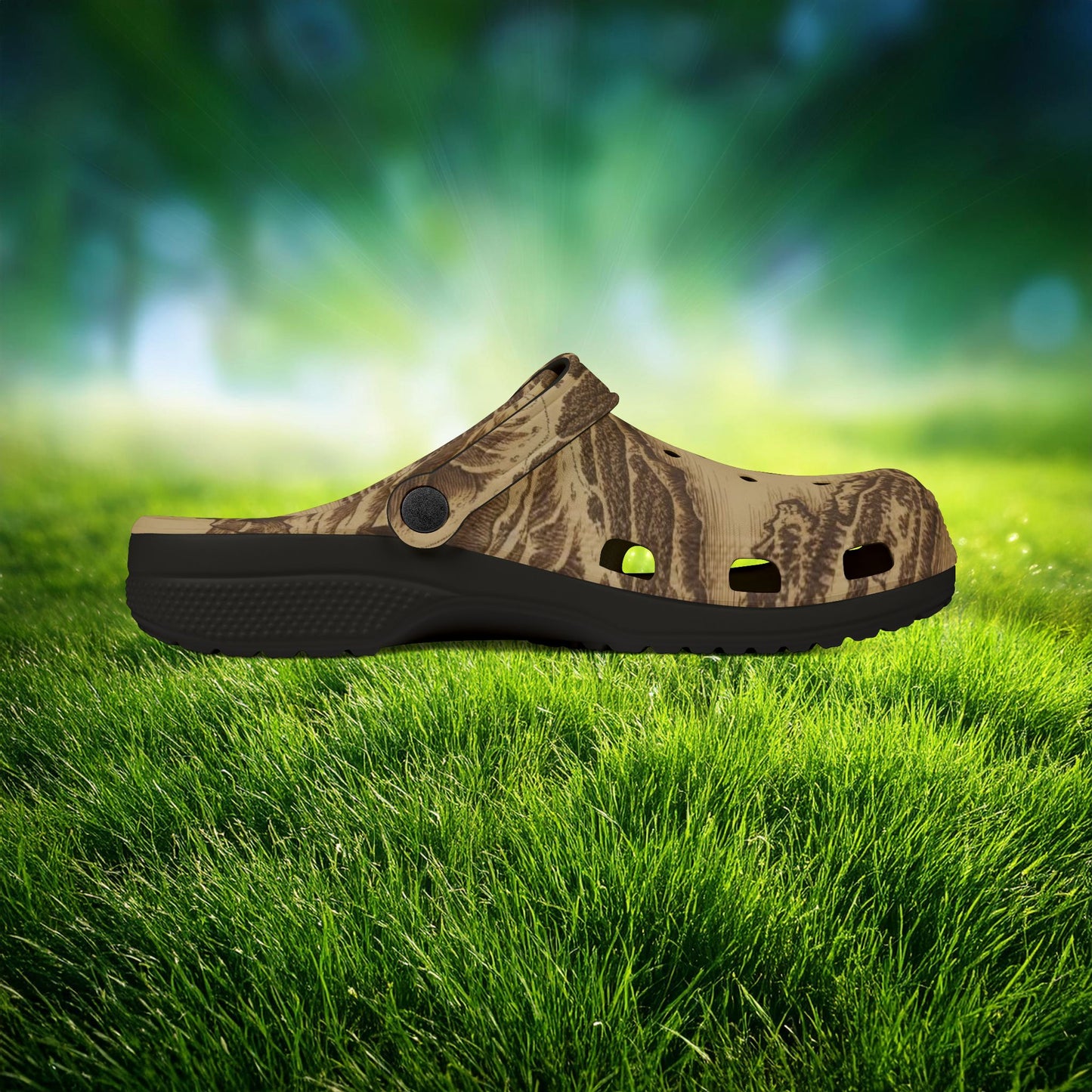 Island Map Foam Clogs